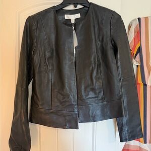 Brand New Women's Black Leather Jacket